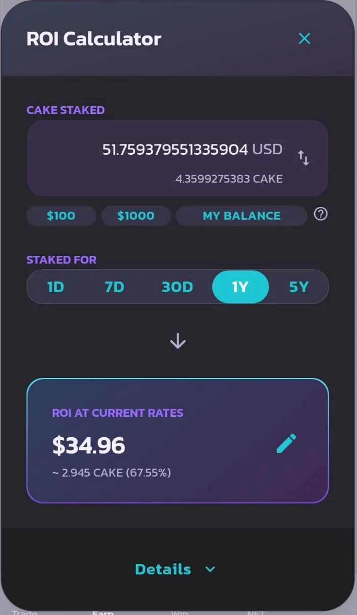 PancakeSwap — The APY Calculator