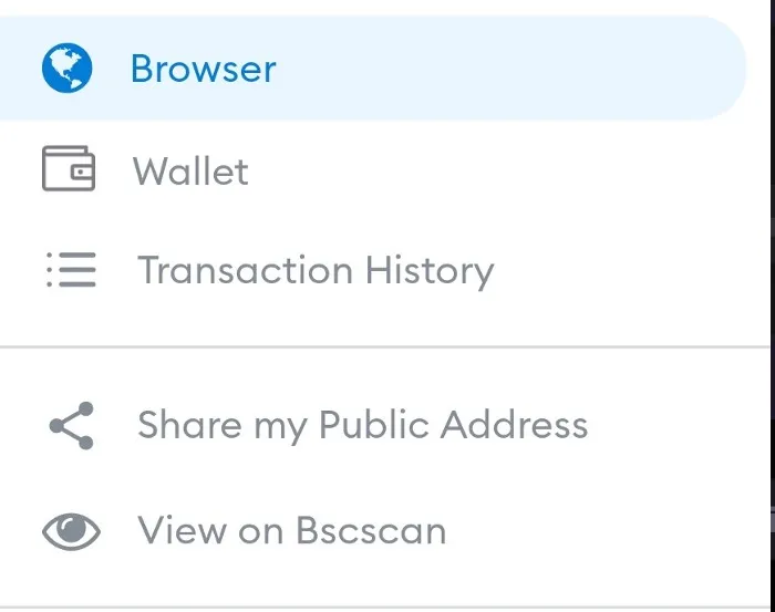 Metamask — Metamask app has a built in Browser which helps connecting the wallet easier to PancakeSwap