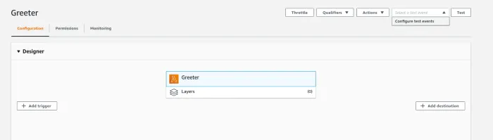 AWS Lambda — It’s easy to setup test cases for the functions