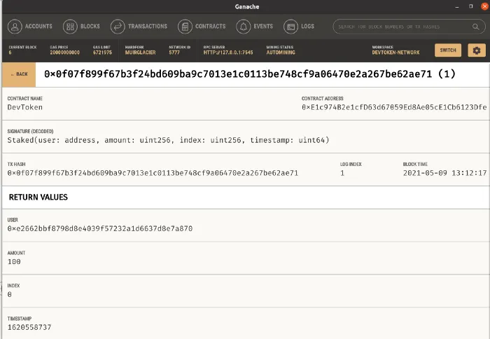 Details about our Staked event