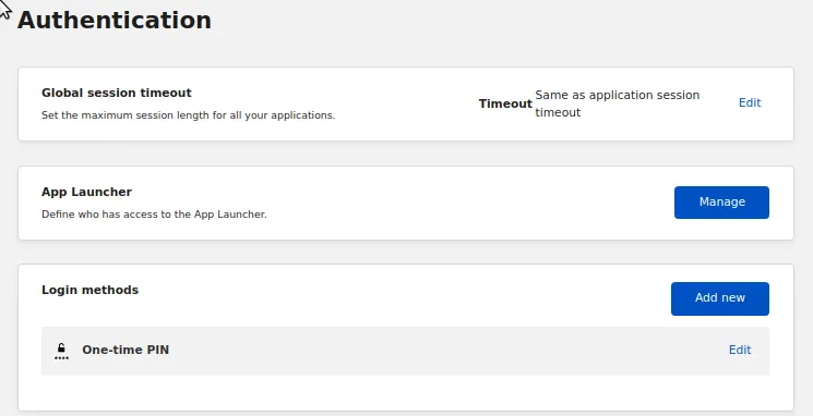 Adding Login Methods to Zero Trust
