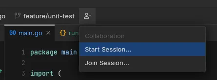 Starting a new collaboration session