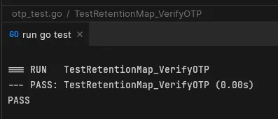 Unit Test displaying the outcome of the unit test